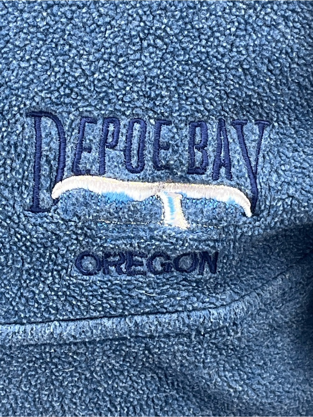 Tahoe Activewear Depoe Bay Oregon Vintage 1/4 Zip Fleece Sweatshirt Medium